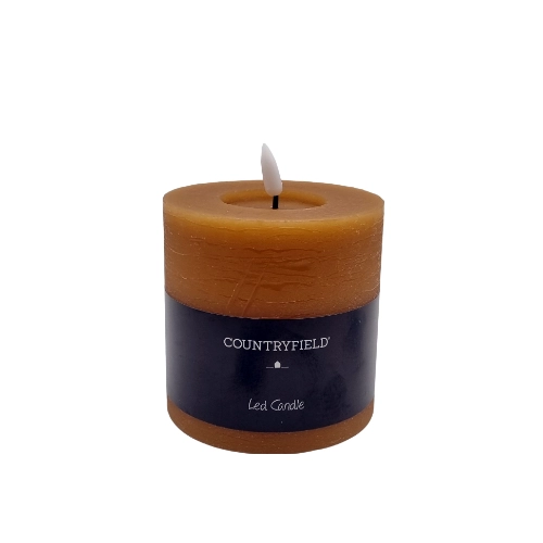 311 - Echtwachs Stumpenkerze LED