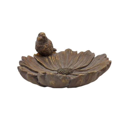 6964 - Schale / Blüte mit Vogel