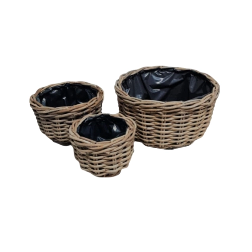 3331 - Korb mit Folie / 3-er Set