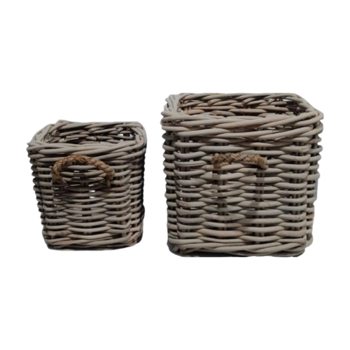 3333 - Korb mit Griff / 2-er Set